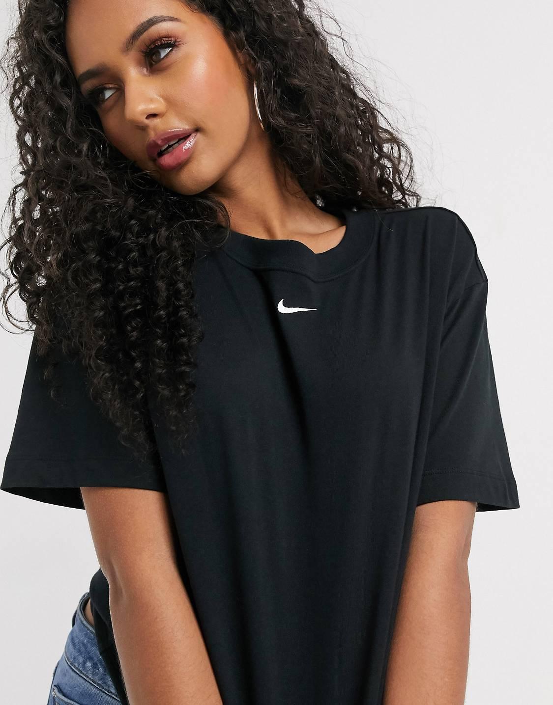 Ropa De Estar Por Casa Mujer Nike Camiseta Extragrande Estilo Boyfriend Logo En El Centro De Brillar · Ride